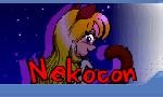 A drawing or Reiko the anime catgirl, the official mascot of the Nekocon anime convention, which was drawn for their web forum logo contest