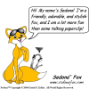 Sedona Fox making fun of Microsoft's paperclip Office Assistant