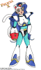 Felicia in Megaman X's armor