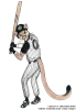 A Kane County Cougars baseball player up to bat