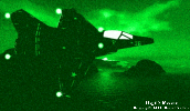 MiG-37B Ferret-E as seen though a "Night Vision" camera